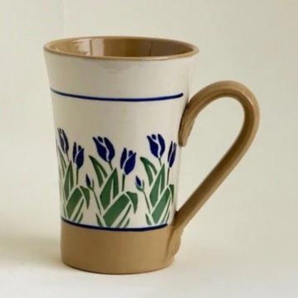 Tall Mug Blue Blooms